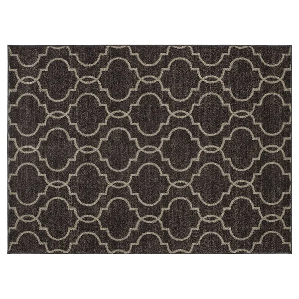 Concord Casa Quatrefoil Area Rug - Brown - 5&3x22 Round