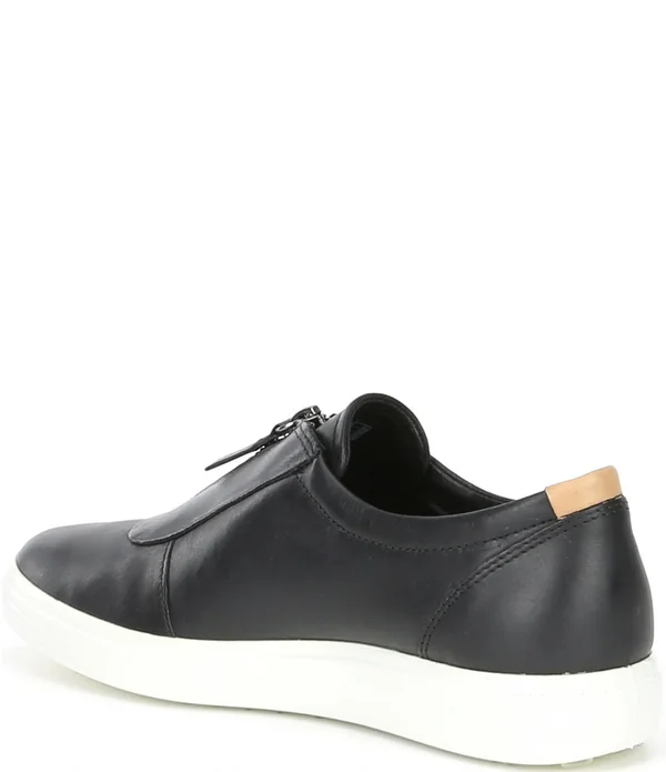 Women's Ecco Soft 7 Zip II Sneaker, Size: 36, Black