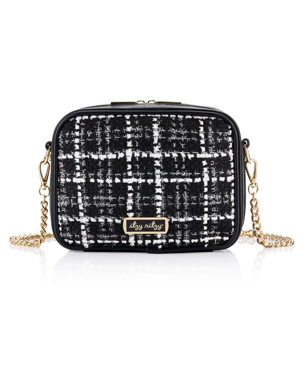 Itzy Ritzy Kelly Double Take Crossbody Diaper Bag in Black - Each