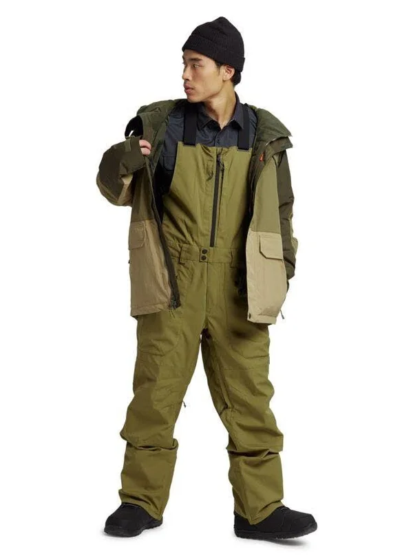 Burton Men's Reserve Bib Pant, Martini Olive, L