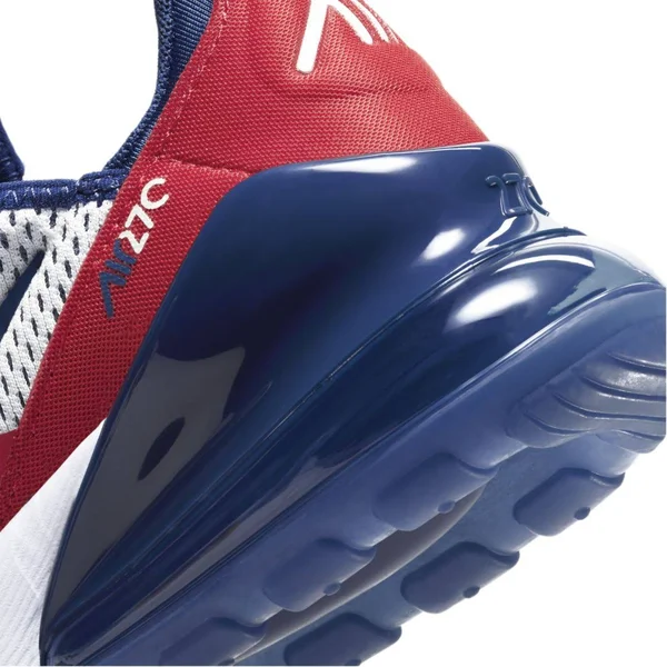 Nike - Grade School Air Max 270 (White, University Red, Obsidian)