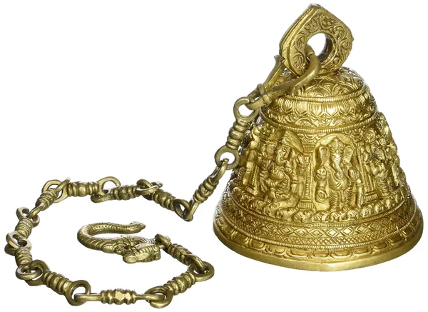 Ashta-Vinayaka Temple Hanging Bell - Brass Statue