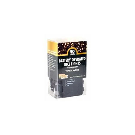 Holiday Bright Lights Bo5m-50gpvcww 50lt WW B/O Rice Set (Case of 24), Size: One Size