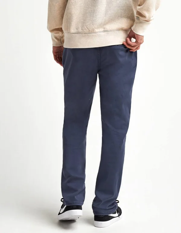Rsq Slim Straight Washed Navy Chinos - Washed Navy - 3234