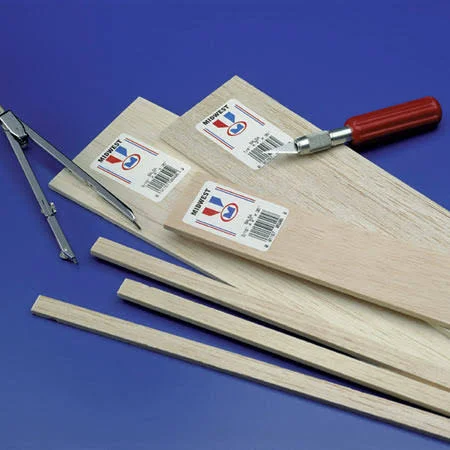 Midwest Balsa Sheets 3/8 x 6 x 36 (5) MID6608