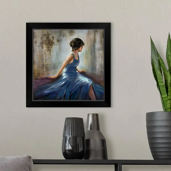 City Dreams VI - Black Framed Wall Art, 16x16, Great Big Canvas