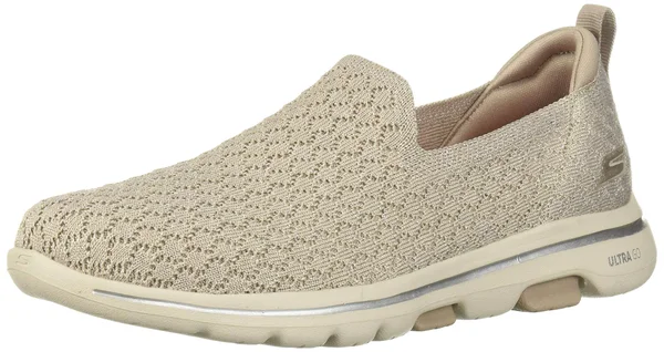 Skechers Women's GOwalk 5 Brave Slip-On, Taupe