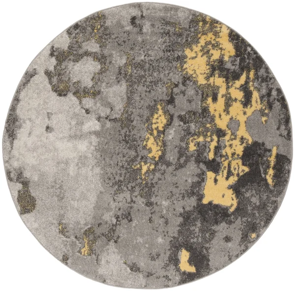 Safavieh ADR134H Adirondack Grey, Yellow Area Rug - 6& x 9&