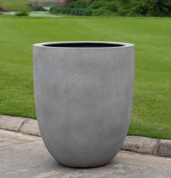 Bradford Fiber Clay Composite Planter Box Campania International Color: Stone Gray Lite - Size: 14x22 H x 14x22 W x 14x22 D