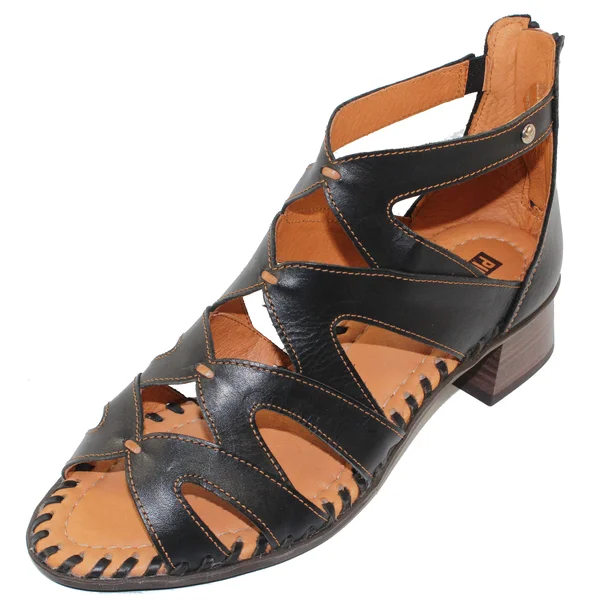 Pikolinos Women's Melilla Gladiator Sandal W4g-1907 - Size: 36, Black Calfskin