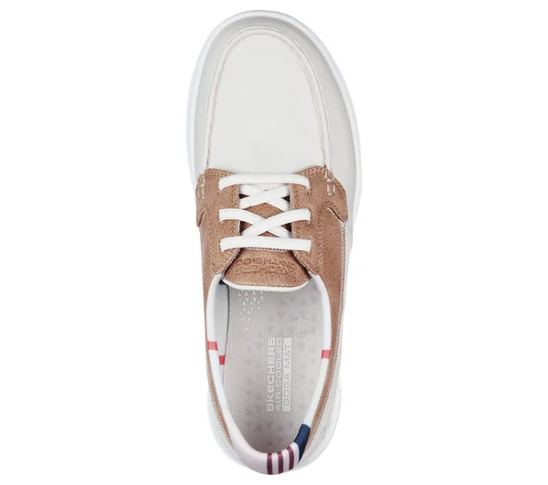 Skechers Women's GOwalk Lite Playa Vista Boat Shoe - Natural