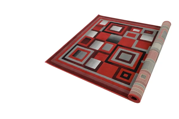 Red Gray and Black Abstract Geometric Area Rug 1.97 by 7.2 Feet