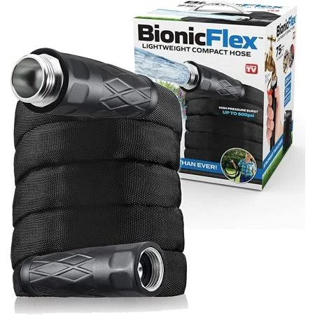 Bionic Flex 75 Garden Hose - Ultra Durable & Lightweight Weatherproof Garden Water Hose, 500 PSI Crush Resistant EZ Connect M