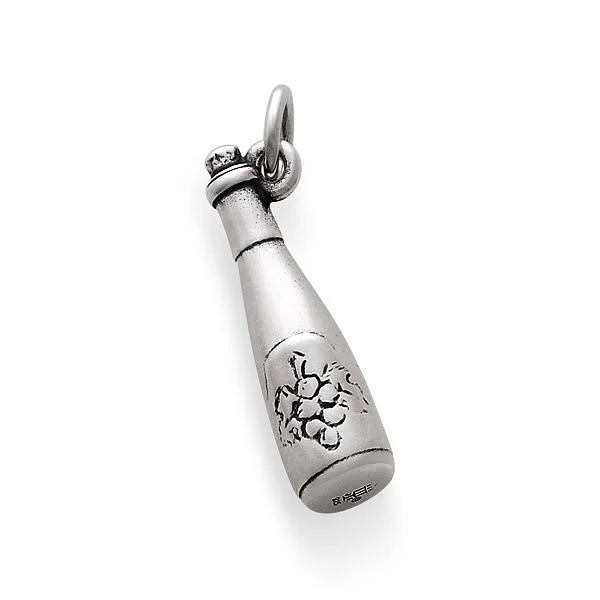 James Avery Wine Bottle Charm - Sterling Silver