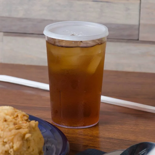Dinex DX1193ST8714 Lid with Straw Slot for 5 oz. Tumblers - 1000, CS