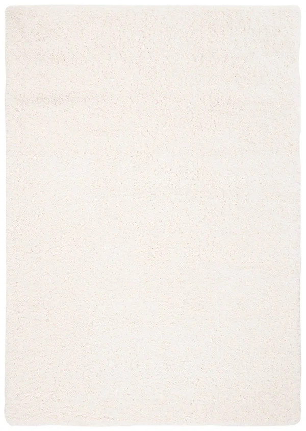 Safavieh Fontana Shag Kimberlie Solid 2-Inch Thick Rug - 2&3x22 x 6& Runner - Ivory