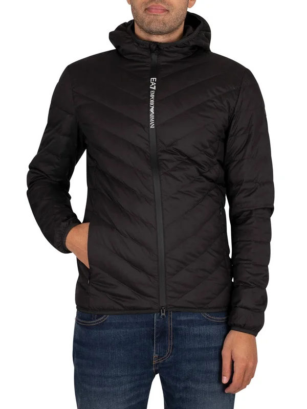 Emporio Armani Down Jacket - Black - Casual Jackets
