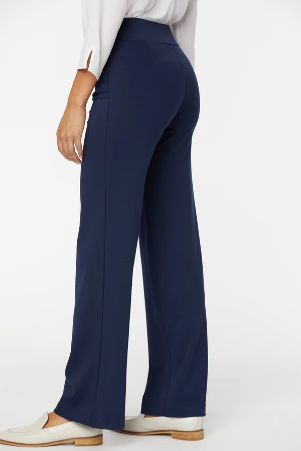 Nydj Women's Straight Pull-On Pants in Evening Tide, Regular, Size: 12