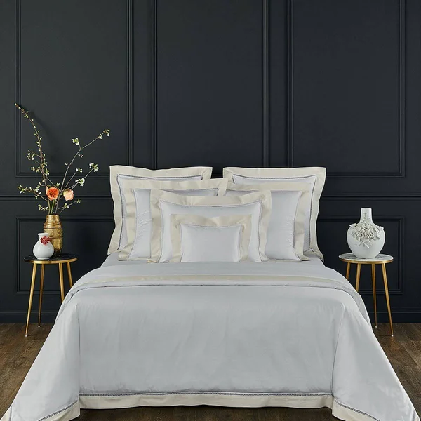 Yves Delorme Walton Bedding - Nacre (ivory) - King Sham