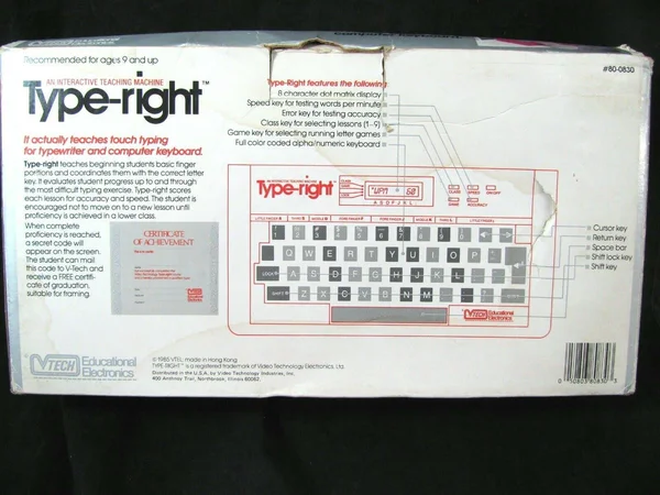 Type-Right 80-0830 Pre-Computer Typing Tutor