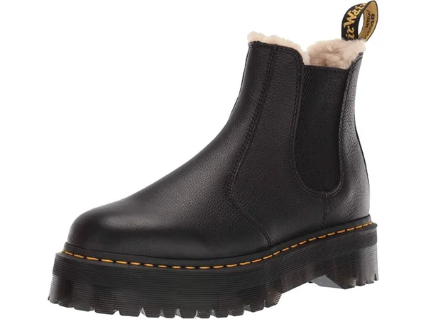 Dr. Martens Black 2976 Quad Faux-Fur Lined Boots