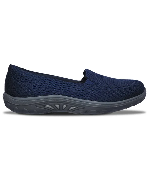 Skechers Women's Relaxed Fit Reggae Fest Pillows Slip-On, Navy