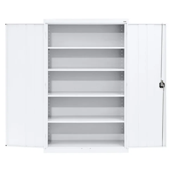 Sandusky Lee EA4R462472-22 Elite Series Storage Cabinet with Recessed Handle, White - 46 x 24 x 72 in.