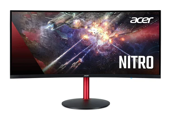 Acer Nitro XZ342CK Pbmiiphx 34 inch 1500R Curved WQHD (3440 x 1440) VA Gaming Monitor with AMD Radeon FreeSync, VESA Certified D