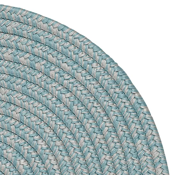 Porch & den Rockspring Braided Polypropylene Indoor/ Outdoor Rug - 2x4 - Light Blue