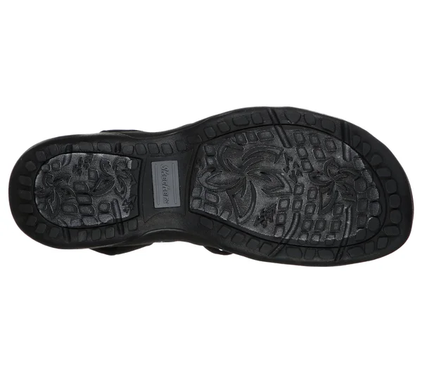 Skechers Reggae Slim - Stretch Slinky Sandals - Black, 5.0