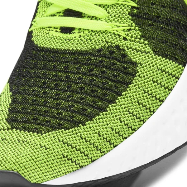 Nike React Infinity Run Flyknit 2 Volt/Black Men's Running Shoes - Size: 8.5
