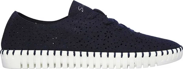 Skechers Women's Sepulveda Blvd Floral Maze Sneaker, Navy