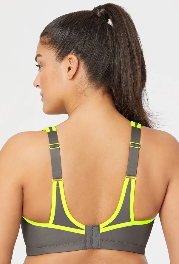 Women's Glamorise No-Bounce Camisole Sports Bra, Size 38DD - Grey