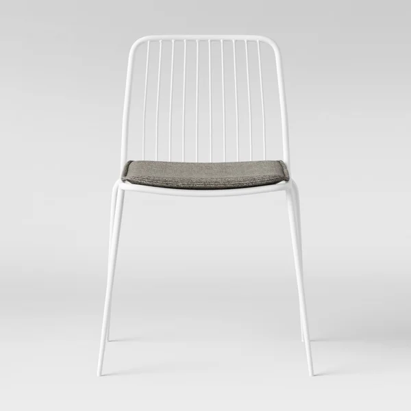 Set of 2 Sodra Rounded Seat Wire Dining Chair White - Project 62