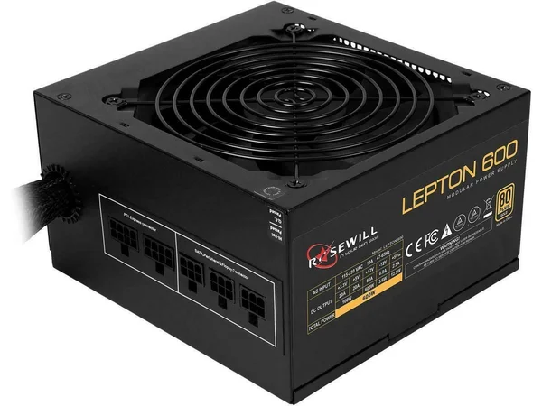Rosewill Lepton 600 Modular 600W Power Supply (80 Plus Gold Certified)