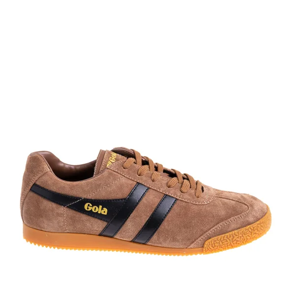 Gola Men's Harrier Suede Sneaker - Tobacco/Black Size 9