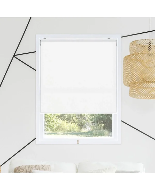 Chicology RSBW3272 32 x 72 in. Snap-N-Glide Cordless Room Darkening Roller Shades - Byssus White