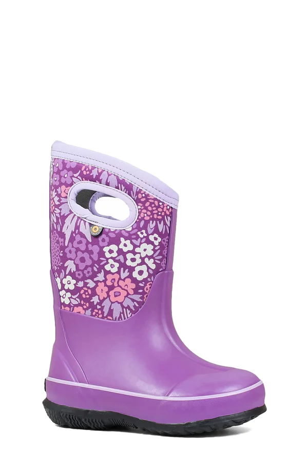 Bogs Kids& Classic Big NW Garden Boot - 11 - Violet Multi
