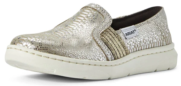 Ariat Women's Ryder Casual Shoes - Silver Snake Print