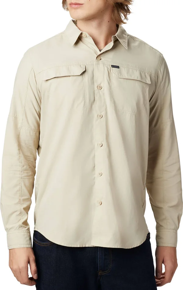 Columbia Men's Silver Ridge 2.0 Long Sleeve Shirt - Fossil, XXL