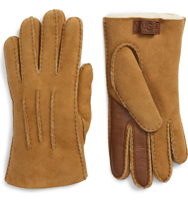 Ugg Men's Sheepskin Tech Gloves - Black