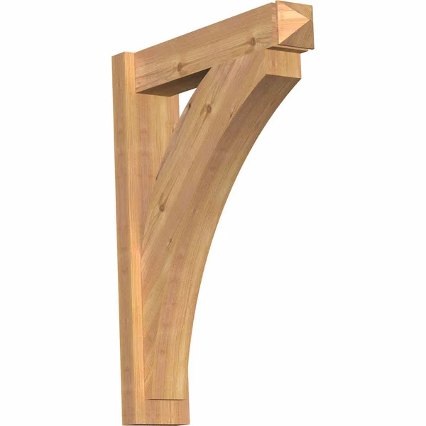 Ekena Millwork OUT06X24X32THR03SWR 5 1/2x22W x 24x22D x 32x22H Thorton Smooth Arts and Crafts Outlooker - Western Red Cedar