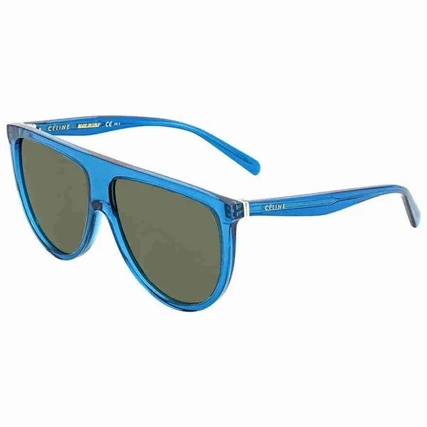 Celine Audrey 55 mm Teal Sunglasses
