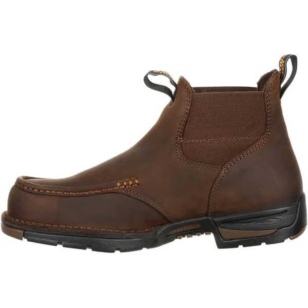 Georgia Boot Men's Athens Chelsea Waterproof Work Boots - Dark Brown