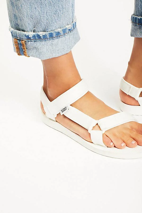 Original Universal Teva Sandals by Teva at Free People in White, Size: US 6