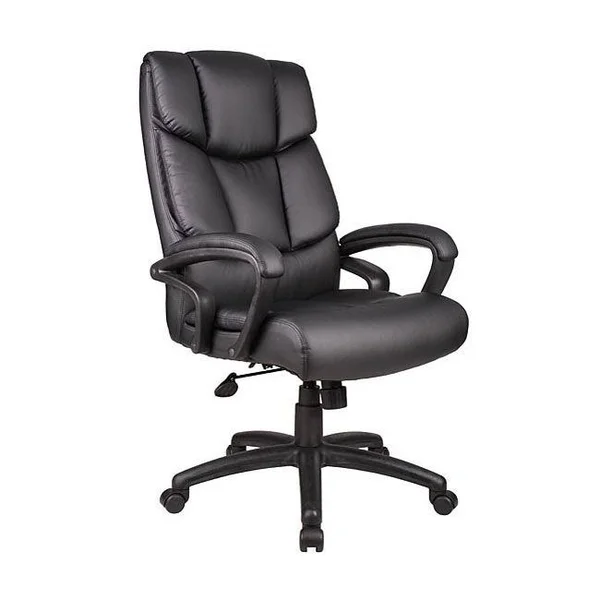 Boss Italian Top Grain Leather Executive Chair, Black