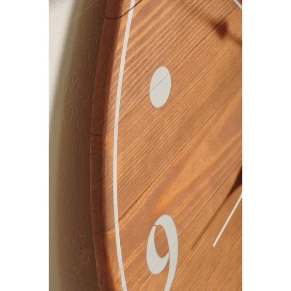 Oversized Light Brown Farmhouse Wall Clock - 30 x 30