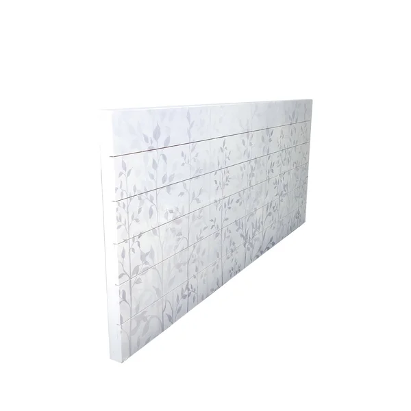 Gray Leaves 19x45 inch Print on Planked Wood Wall Art