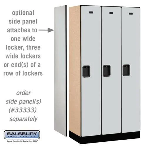 Designer Wood Locker - Single Tier - 3 Wide - 6 Feet High - 15 Inches Deep - Cherry