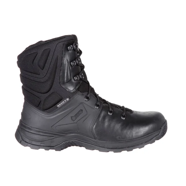 Men's Rocky 8 inch Duty Waterproof Boot Rkd0041, Size: 8.5, Black